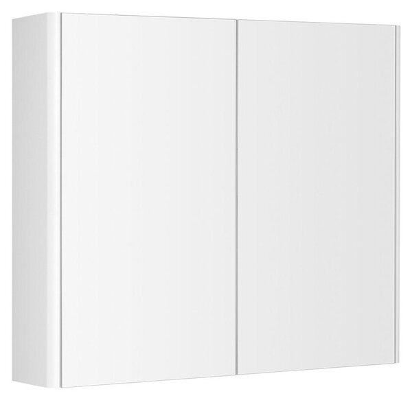 DENEB szafka z lustrem 80x70x18cm, matowa biel