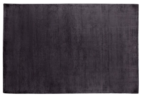 Nowoczesny dywan z wiskozy krótkie włosie prostokątny 140 x 200 cm ciemnoszary Gesi Beliani