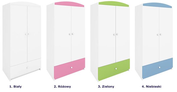 Szafa dwudrzwiowa dla dziecka D6-E67