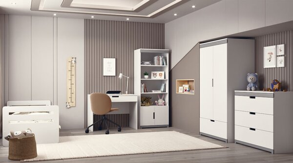 Łóżko dziecięce z barierką mix 80x180 H6-E15