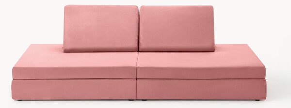 Ręcznie wykonana sofa modułowa z aksamitu dla dzieci Mila
