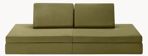 Ręcznie wykonana sofa modułowa z aksamitu dla dzieci Mila