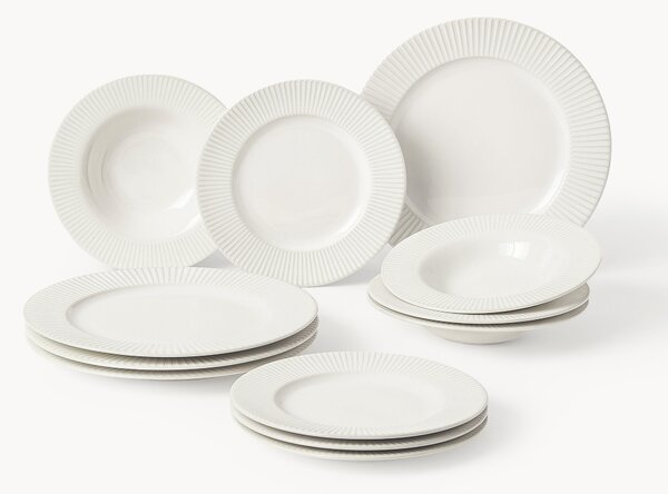 Komplet naczyń z porcelany Goya, dla 4 osób, 12 elem