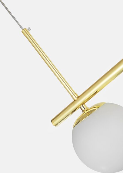 NOWOCZESNA LAMPA SUFITOWA WISZĄCA KLASYCZNE ZŁOTO LEDO W5
