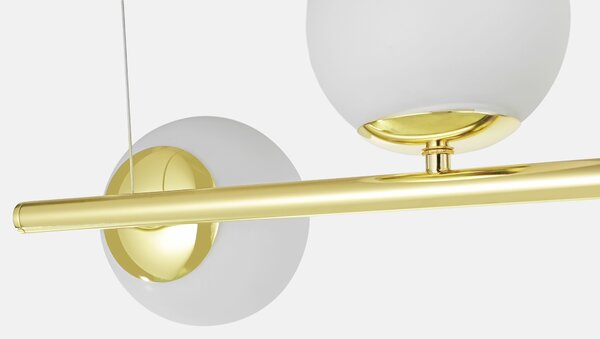 NOWOCZESNA LAMPA SUFITOWA WISZĄCA KLASYCZNE ZŁOTO LEDO W4