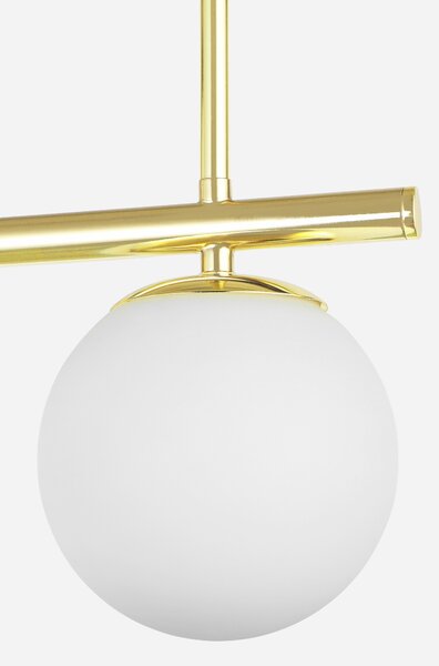 NOWOCZESNA LAMPA SUFITOWA WISZĄCA KLASYCZNE ZŁOTO LEDO W4