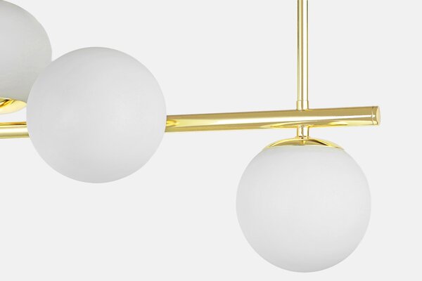 NOWOCZESNA LAMPA SUFITOWA WISZĄCA KLASYCZNE ZŁOTO LEDO W5