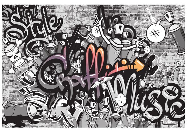Tapeta moderné graffiti umenie