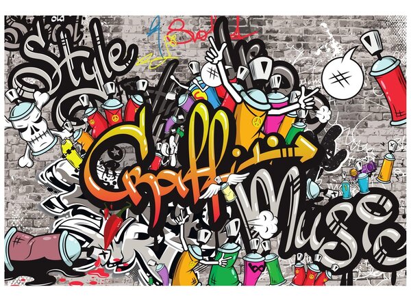 Tapeta kolorowe graffiti