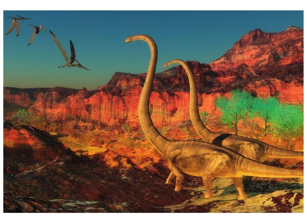 Tapeta świat dinozaurów