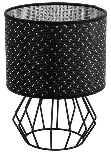 Czarna druciana lampa stołowa - S622-Priam