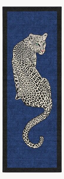 Chodnik z krótkim włosiem Snow Leopard By Jonathan Adler, z możliwością prania
