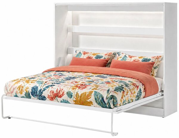 Tapczan rozkładany biały + czarny 140x200 G3-W81
