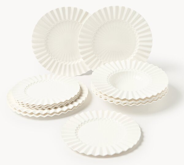 Komplet naczyń z porcelany Antonin, dla 4 osób, 12 elem