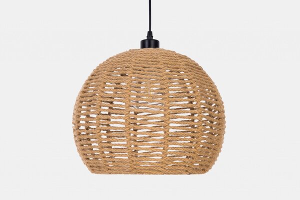 NOWOCZESNA LAMPA WISZĄCA SUFITOWA PLECIONY ŻYRANDOL BOHO 35 CM