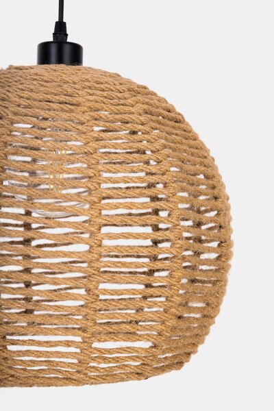 NOWOCZESNA LAMPA WISZĄCA SUFITOWA PLECIONY ŻYRANDOL BOHO 35 CM