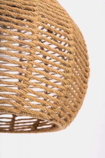 NOWOCZESNA LAMPA WISZĄCA SUFITOWA PLECIONY ŻYRANDOL BOHO 35 CM