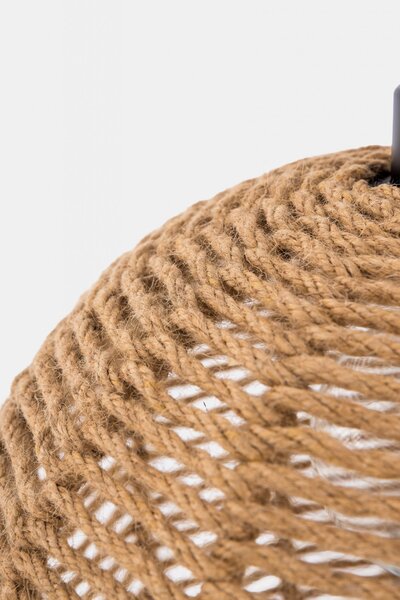 NOWOCZESNA LAMPA WISZĄCA SUFITOWA PLECIONY ŻYRANDOL BOHO 35 CM