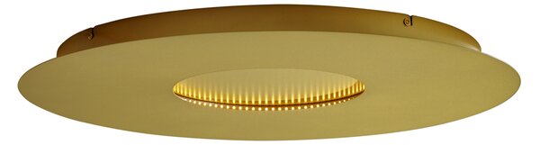 Nowoczesna lampa sufitowa złota 60 cm z wbudowaną diodą LED z 3-stopniową regulacją ściemniania - Morning
