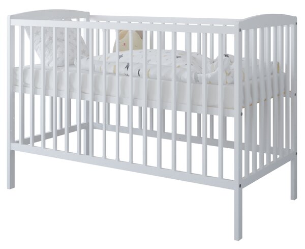 Białe Łóżeczko-tapczanik 2w1 BASIC 120x60 - Barierka GRATIS!