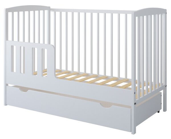 Zestaw mebli dla niemowląt BASIC BABY - Szafa, Komoda, Łóżeczko | wybór uchwytów i koloru