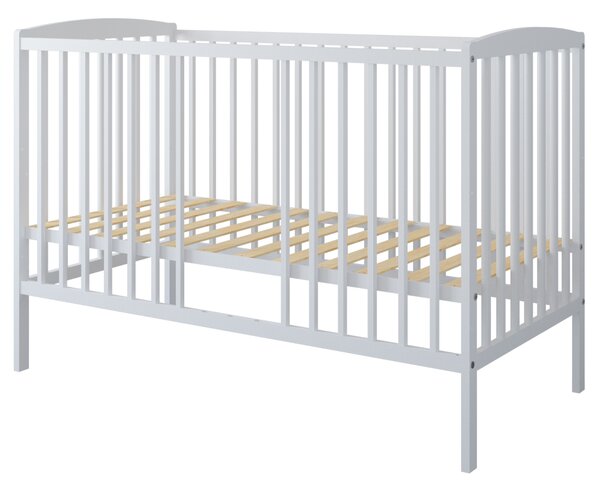 Białe Łóżeczko-tapczanik 2w1 BASIC 120x60 - Barierka GRATIS!