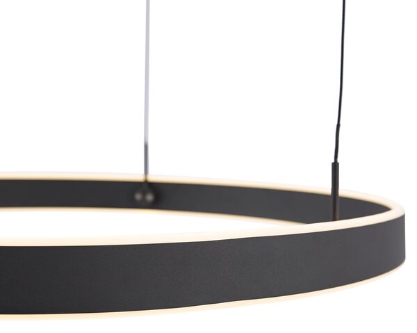 Designerska lampa wisząca czarna z 3-stopniową regulacją ściemniania - Titmus