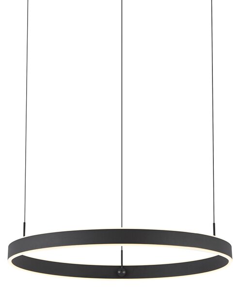 Designerska lampa wisząca czarna z 3-stopniową regulacją ściemniania - Titmus