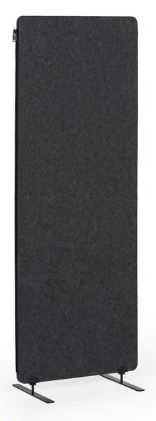 Akustyczny parawan, ścianka działowa 160 x 60 cm, 3 sztuki w opakowaniu, 100% poliester, połączenia na zamek błyskawiczny, grafitowy