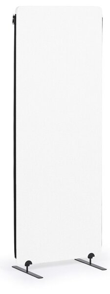Akustyczny parawan, ścianka działowa 160 x 60 cm, 3 sztuki w opakowaniu, 100% poliester, połączenia na zamek błyskawiczny, biały