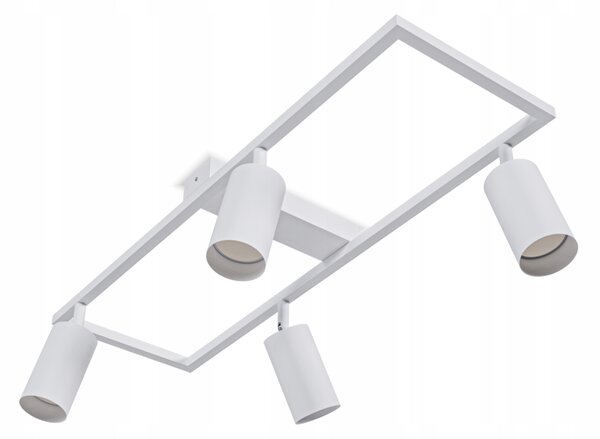 Lampa Sufitowa Oprawa LED 4X GU10 Spot Ruchoma Kinkiet Reflektor biała