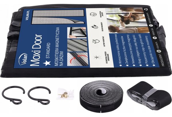 Moskitiera PREMIUM na Drzwi Balkonowe Magnetyczna 90x230 | VOLAN Moxi Door