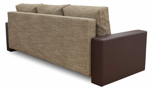 Kanapa z funkcją spania sofa do salonu Klass Brąz/Cappucino