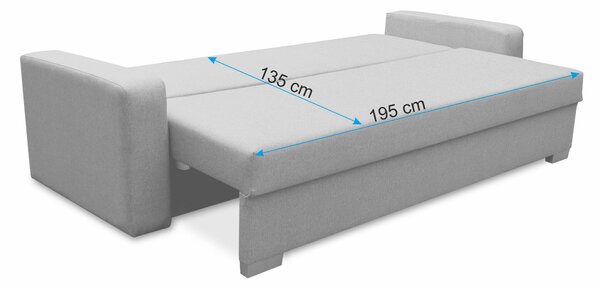 Sofa z funkcją spania Vigo Szara
