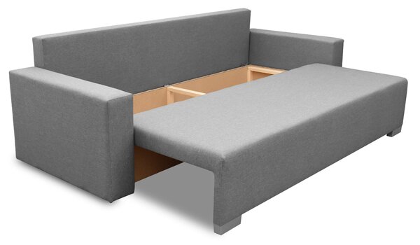 Sofa rozkładana z pojemnikiem Burgos Szary