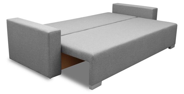 Sofa rozkładana z pojemnikiem Burgos Szary