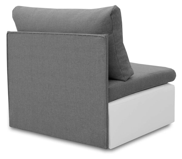 Sofa fotel rozkładany do spania Toledo Szary/Biały