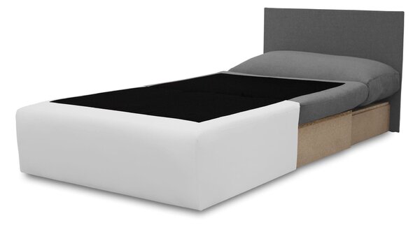 Sofa fotel rozkładany do spania Toledo Szary/Biały