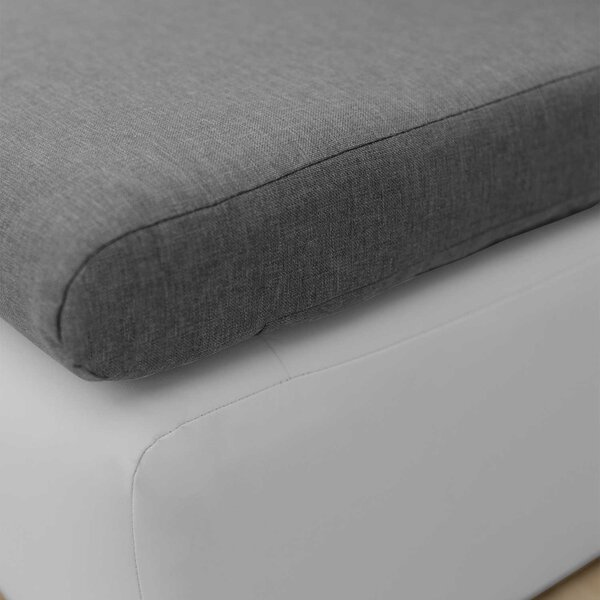 Sofa fotel rozkładany do spania Toledo Szary/Biały
