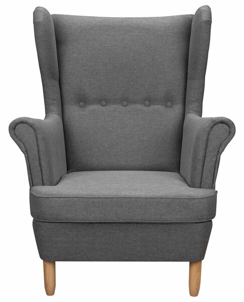 Zestaw wypoczynkowy uszak sofa + 2x fotel Grafit