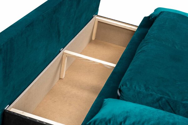 Sofa z funkcja spania wersalka Ecco DELUXE Granatowa