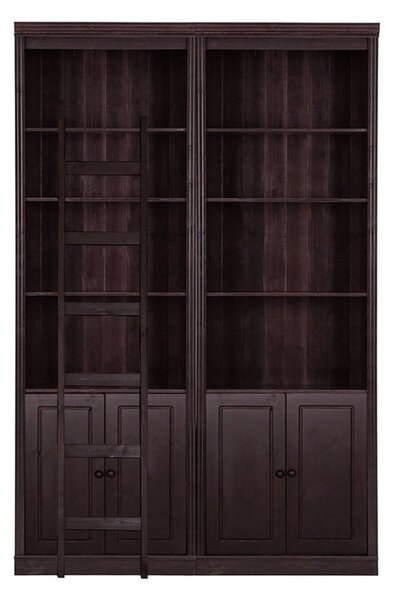 Brązowy regał z litego drewna sosnowego 148x223 cm Anita – Støraa