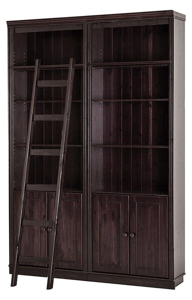 Brązowy regał z litego drewna sosnowego 148x223 cm Anita – Støraa