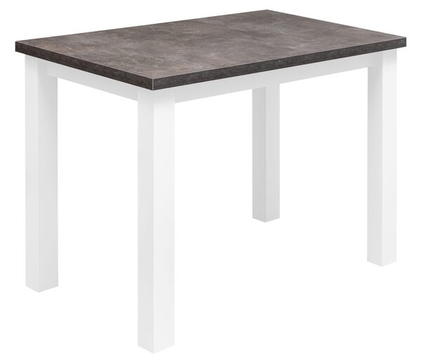 Stół z 2 krzesłami do kuchni jadalni Z052 Biały/Beton