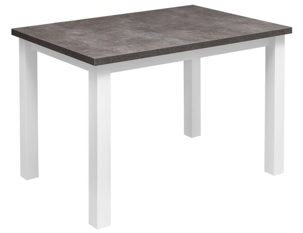 Stół z 4 krzesłami do kuchni jadalni Z062 Biały/Beton