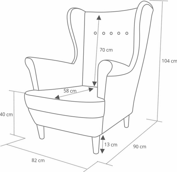 Komplet wypoczynkowy skandynawski do salonu sofa i 2 fotele Żółty
