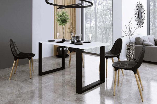 Stół do jadalni loftowy Imperial 138x67 Biały