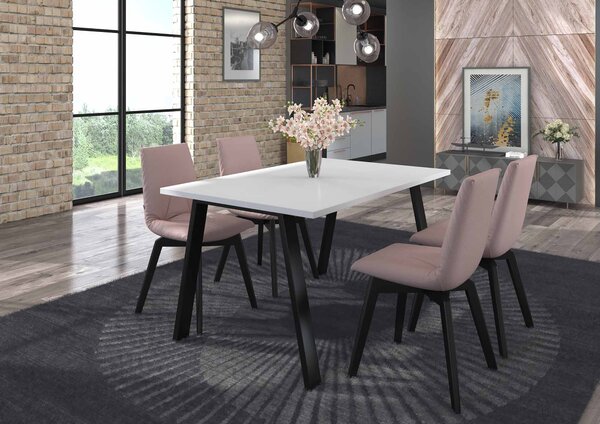 Stół do jadalni metalowe nogi Kleo 138x90 Dąb Artisan