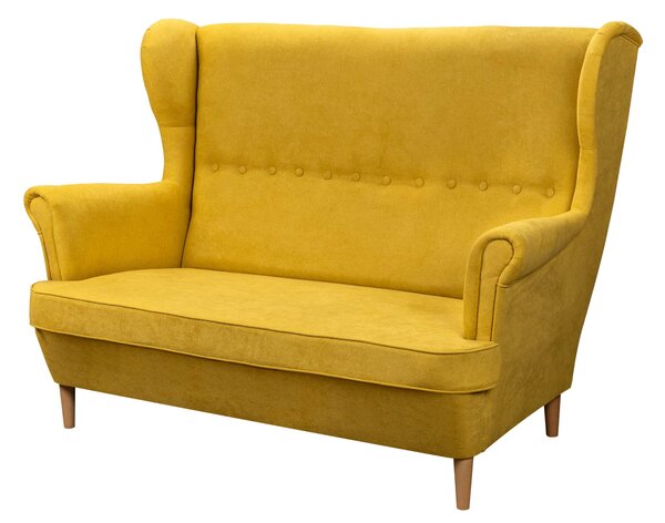 Sofa uszak skandynawska Denver Żółta
