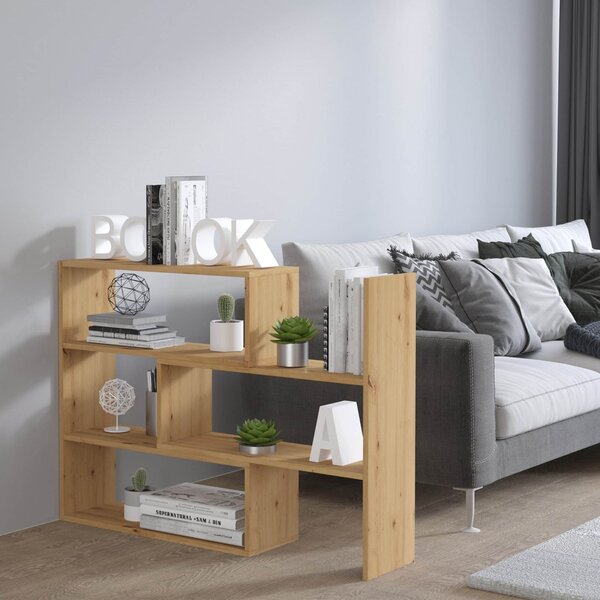 Regał na książki rozsuwany otwarty 83 cm Karol 03 Dąb Sonoma